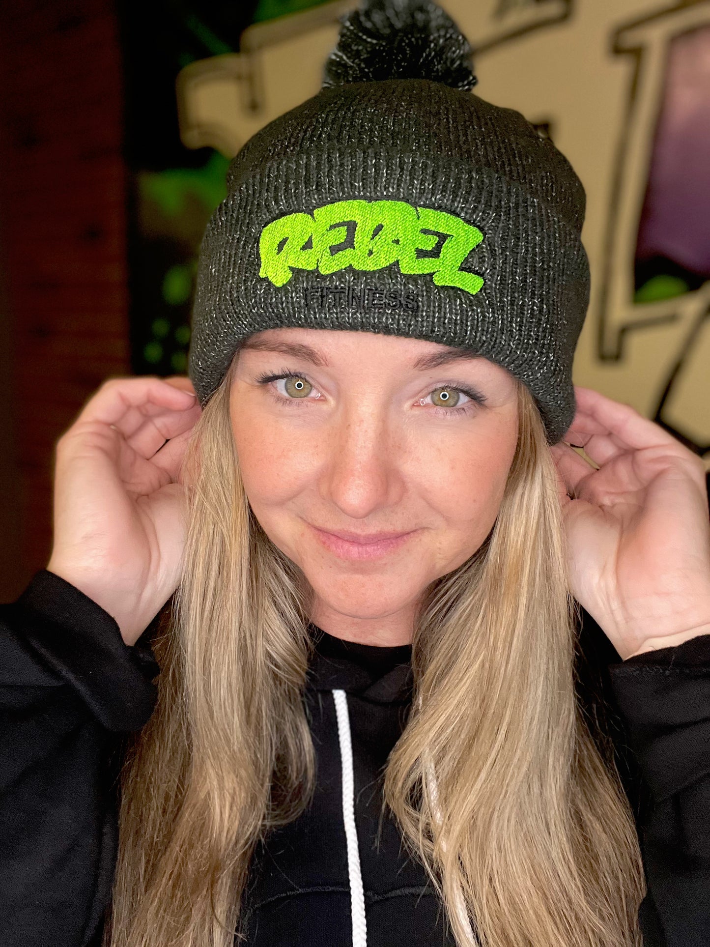 Rebel Fitness Embroidered Beanie