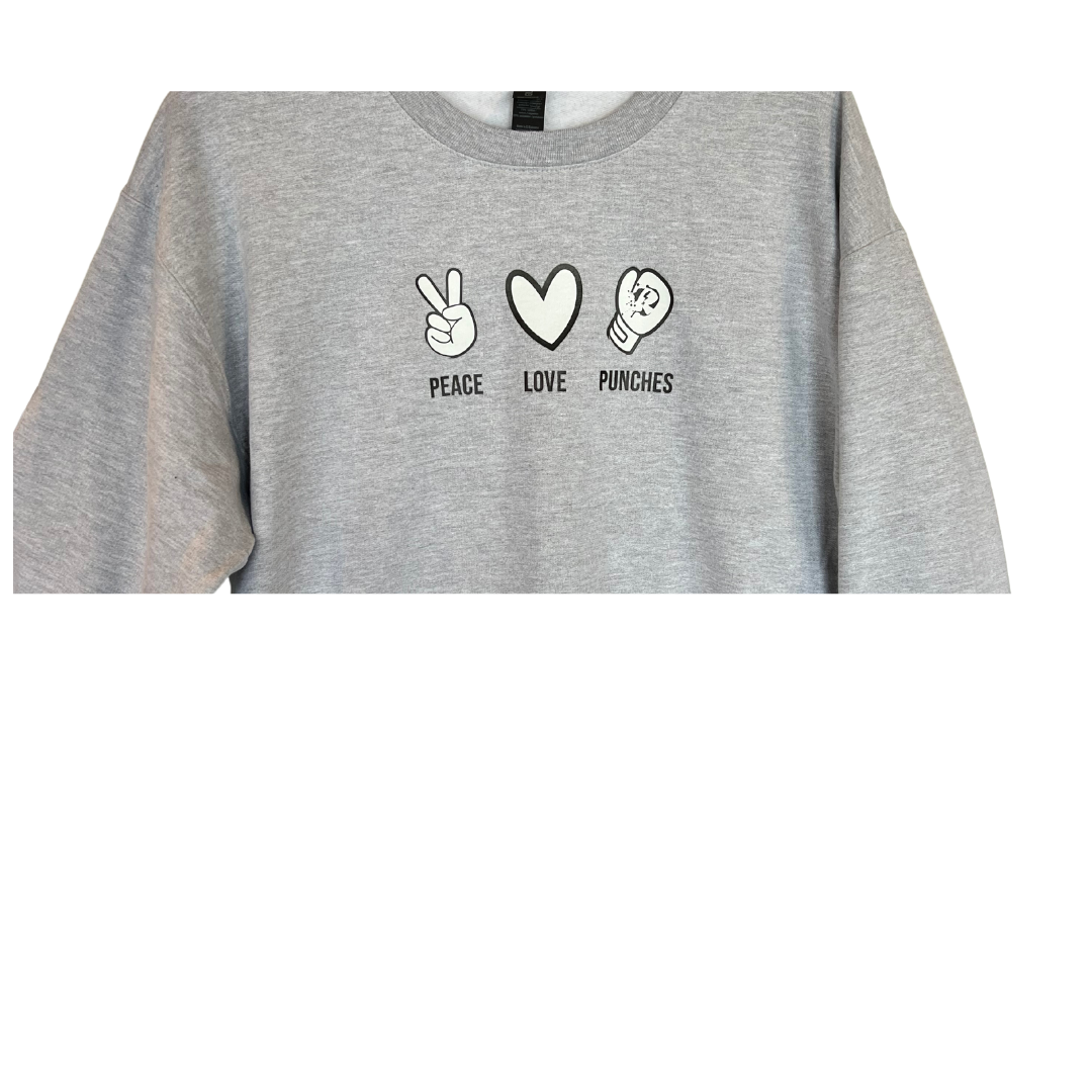 Peace, Love & Punches Crewneck